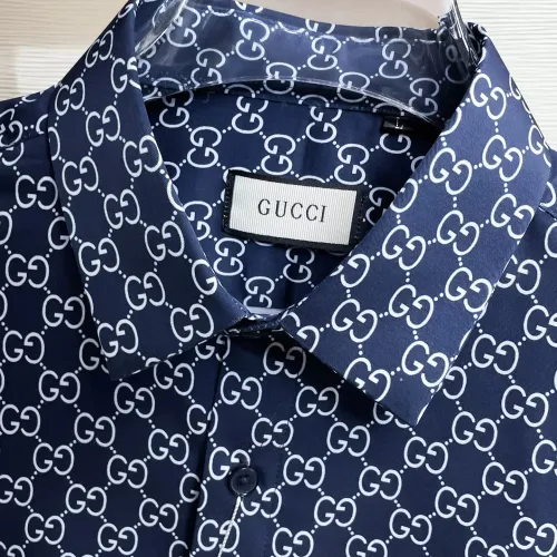 Replica Gucci Shirts Long Sleeved For Men #1430144 $80.00 USD for Wholesale