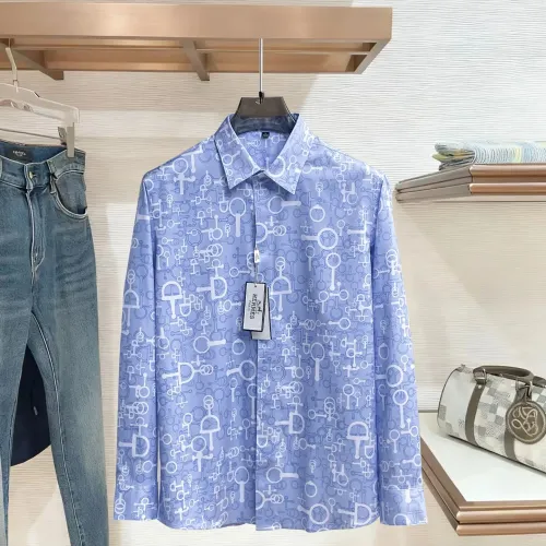 Hermes Shirts Long Sleeved For Men #1430146 $80.00 USD, Wholesale Replica Hermes Shirts