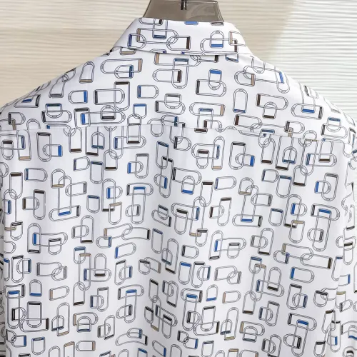 Replica Hermes Shirts Long Sleeved For Men #1430147 $80.00 USD for Wholesale