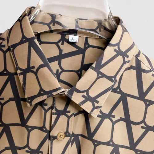 Replica Valentino Shirts Long Sleeved For Men #1430162 $80.00 USD for Wholesale
