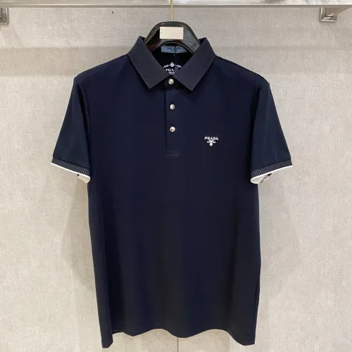 Prada T-Shirts Short Sleeved For Men #1430257 $80.00 USD, Wholesale Replica Prada T-Shirts