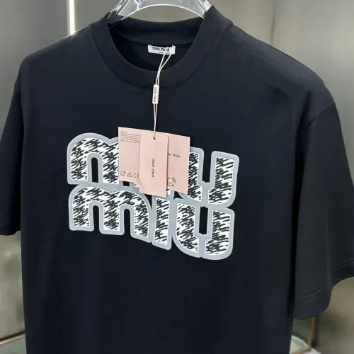 Replica MIU MIU T-Shirts Short Sleeved For Men #1430380 $82.00 USD for Wholesale