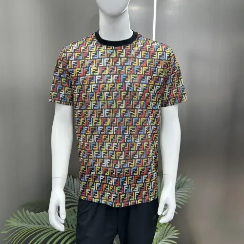 Replica Fendi T-Shirts Short Sleeved For Men #1430475 $64.00 USD for Wholesale
