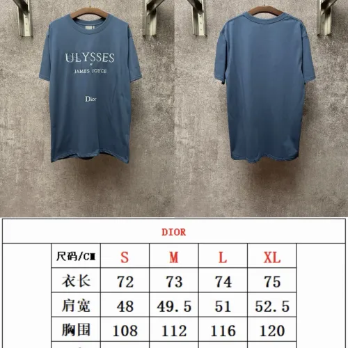 Replica Christian Dior T-Shirts Short Sleeved For Unisex #1430655 $42.00 USD for Wholesale
