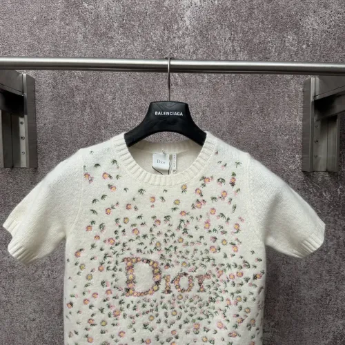 Replica Christian Dior T-Shirts Short Sleeved For Women #1430691 $92.00 USD for Wholesale