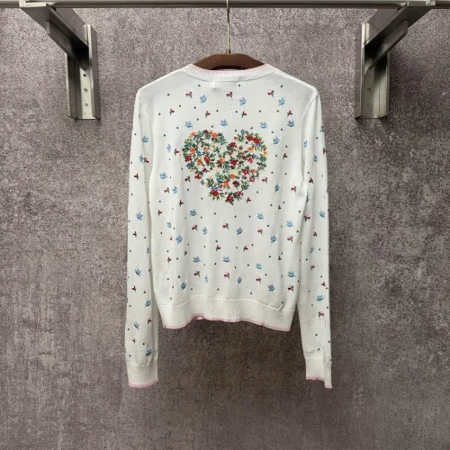 Replica Christian Dior Sweaters Long Sleeved For Women #1430698 $98.00 USD for Wholesale