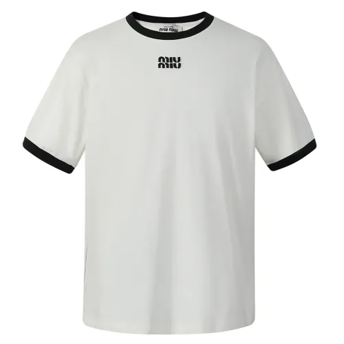 MIU MIU T-Shirts Short Sleeved For Unisex #1430728 $52.00 USD, Wholesale Replica MIU MIU T-Shirts