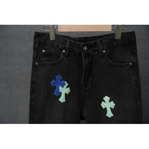 Replica Chrome Hearts Jeans For Men #1430743 $48.00 USD for Wholesale