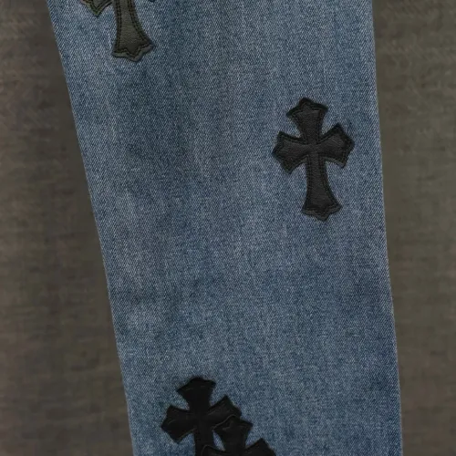 Replica Chrome Hearts Jeans For Men #1430756 $48.00 USD for Wholesale