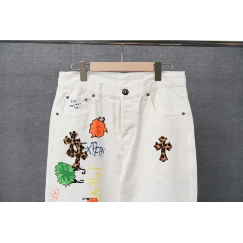 Replica Chrome Hearts Jeans For Men #1430764 $48.00 USD for Wholesale