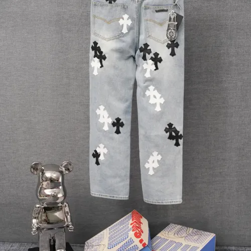 Replica Chrome Hearts Jeans For Men #1430766 $52.00 USD for Wholesale