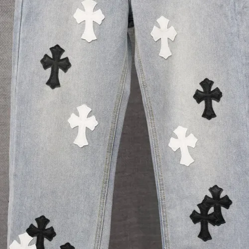 Replica Chrome Hearts Jeans For Men #1430766 $52.00 USD for Wholesale