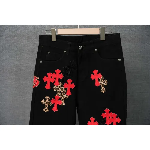 Replica Chrome Hearts Jeans For Men #1430773 $52.00 USD for Wholesale