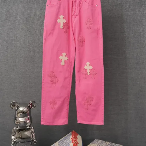 Replica Chrome Hearts Jeans For Men #1430783 $52.00 USD for Wholesale