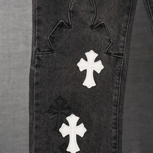 Replica Chrome Hearts Jeans For Men #1430786 $56.00 USD for Wholesale