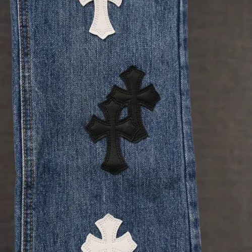 Replica Chrome Hearts Jeans For Men #1430790 $56.00 USD for Wholesale