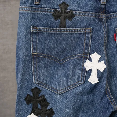 Replica Chrome Hearts Jeans For Men #1430790 $56.00 USD for Wholesale