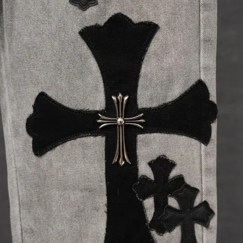 Replica Chrome Hearts Jeans For Men #1430799 $56.00 USD for Wholesale