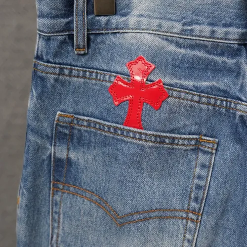 Replica Chrome Hearts Jeans For Men #1430804 $60.00 USD for Wholesale