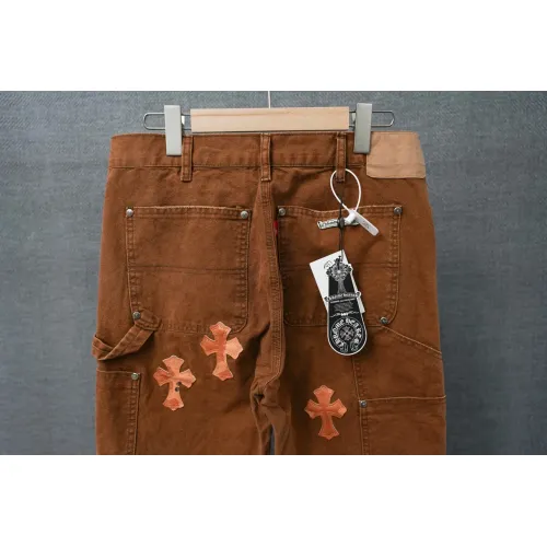 Replica Chrome Hearts Jeans For Men #1430808 $60.00 USD for Wholesale