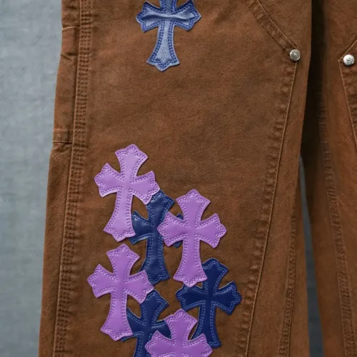 Replica Chrome Hearts Jeans For Men #1430811 $60.00 USD for Wholesale