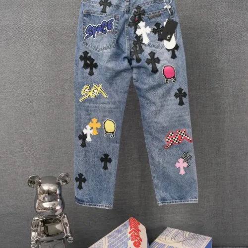 Replica Chrome Hearts Jeans For Men #1430812 $64.00 USD for Wholesale