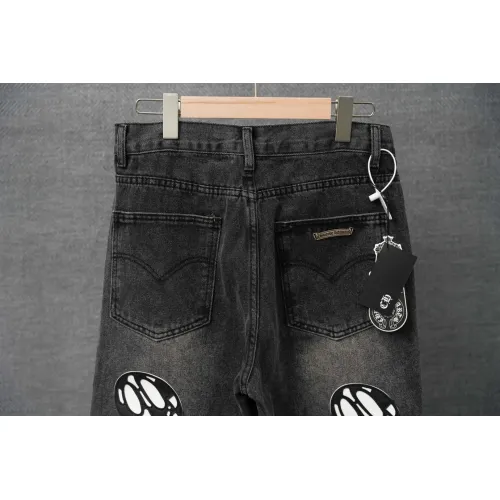 Replica Chrome Hearts Jeans For Men #1430813 $60.00 USD for Wholesale