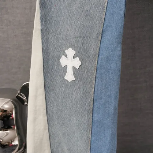 Replica Chrome Hearts Jeans For Men #1430815 $52.00 USD for Wholesale