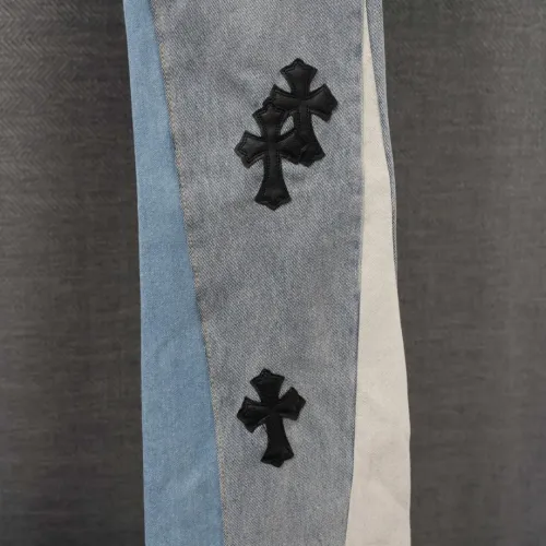 Replica Chrome Hearts Jeans For Men #1430816 $52.00 USD for Wholesale
