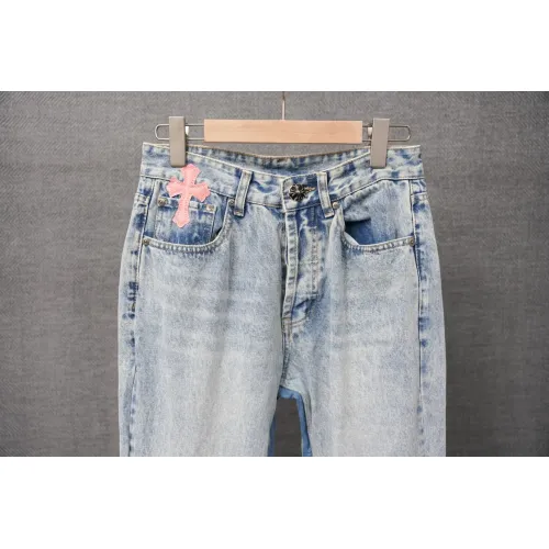 Replica Chrome Hearts Jeans For Men #1430817 $56.00 USD for Wholesale