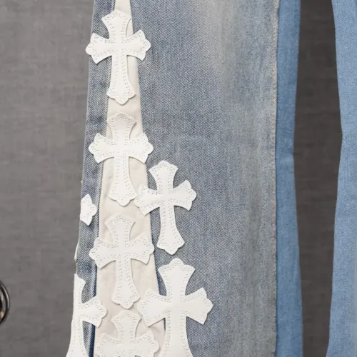 Replica Chrome Hearts Jeans For Men #1430818 $56.00 USD for Wholesale