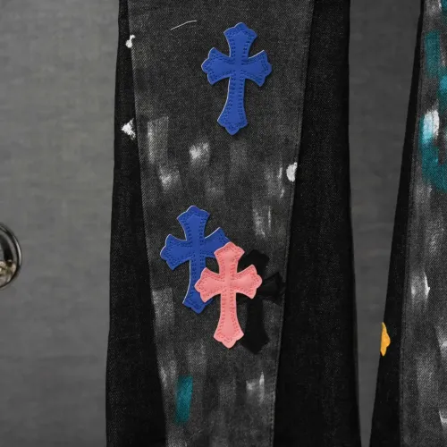 Replica Chrome Hearts Jeans For Men #1430819 $68.00 USD for Wholesale