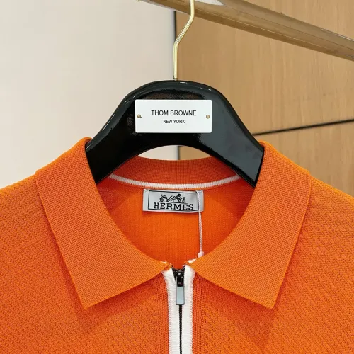 Replica Hermes T-Shirts Short Sleeved For Men #1430841 $56.00 USD for Wholesale