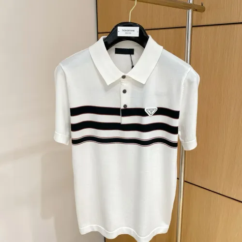 Prada T-Shirts Short Sleeved For Men #1430951 $56.00 USD, Wholesale Replica Prada T-Shirts