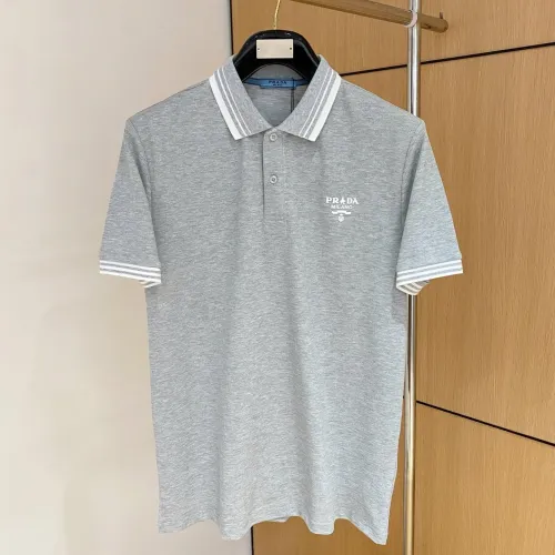 Prada T-Shirts Short Sleeved For Men #1431400 $48.00 USD, Wholesale Replica Prada T-Shirts
