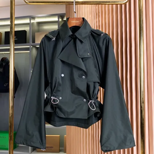 Burberry Trench Coat Long Sleeved For Women #1431448 $132.00 USD, Wholesale Replica Burberry Trench Coat
