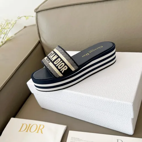 Replica Christian Dior Slippers For Women #1431901 $85.00 USD for Wholesale