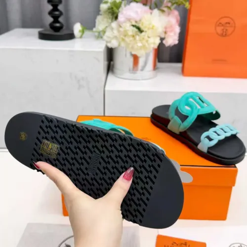 Replica Hermes Slippers For Women #1431951 $96.00 USD for Wholesale