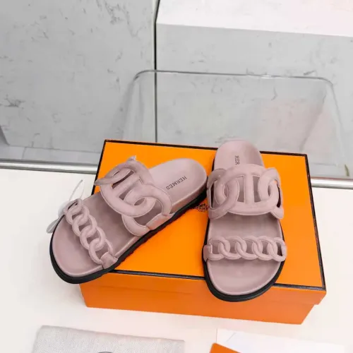 Replica Hermes Slippers For Women #1431955 $96.00 USD for Wholesale