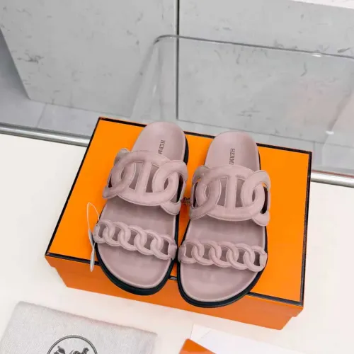 Replica Hermes Slippers For Women #1431955 $96.00 USD for Wholesale