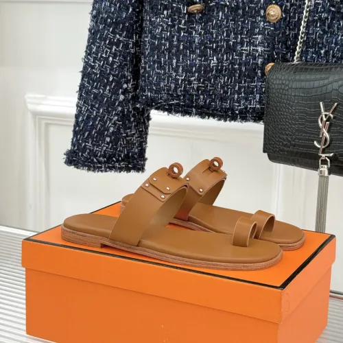 Replica Hermes Slippers For Women #1431973 $85.00 USD for Wholesale