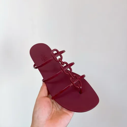 Replica Hermes Slippers For Women #1431981 $48.00 USD for Wholesale