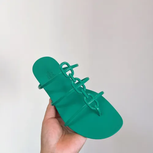 Replica Hermes Slippers For Women #1431989 $48.00 USD for Wholesale