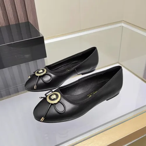 Versace Flat Shoes For Women #1432021 $82.00 USD, Wholesale Replica Versace Flat Shoes