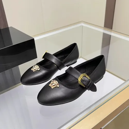 Versace Flat Shoes For Women #1432025 $82.00 USD, Wholesale Replica Versace Flat Shoes