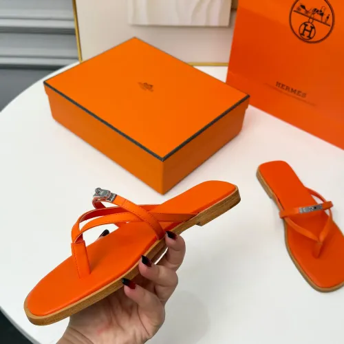 Replica Hermes Slippers For Women #1432089 $82.00 USD for Wholesale