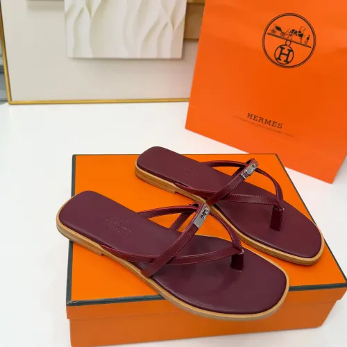 Replica Hermes Slippers For Women #1432093 $82.00 USD for Wholesale