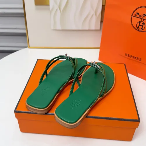 Replica Hermes Slippers For Women #1432095 $82.00 USD for Wholesale