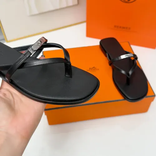 Replica Hermes Slippers For Women #1432096 $82.00 USD for Wholesale