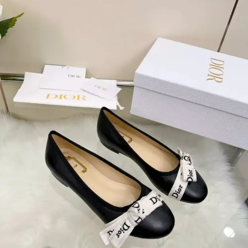 Replica Christian Dior Flat Shoes For Women #1432125 $96.00 USD for Wholesale